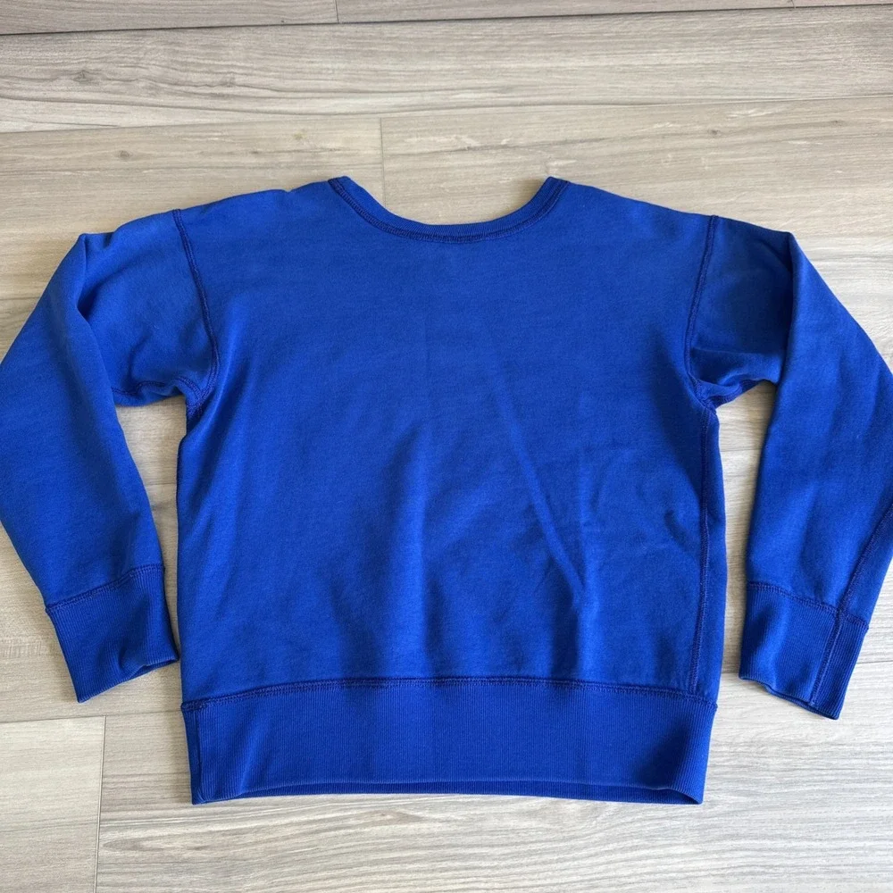 Polo‎ Ralph Lauren Sweatshirt Youth Kids M / Women's XS Blue Crewneck Pullover